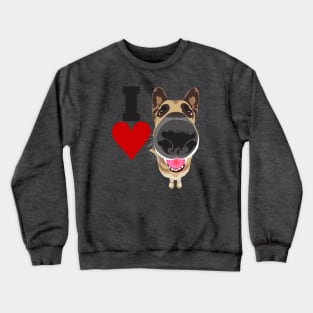 I love Dogs:. German shepherd Edition. Crewneck Sweatshirt